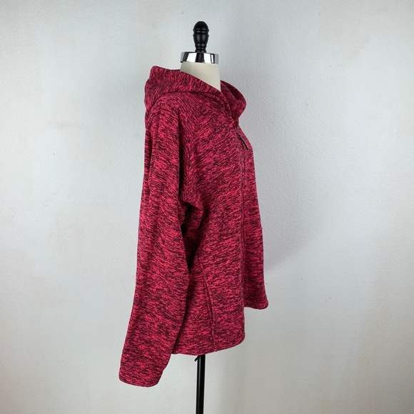 Cold Storage Womens Raspberry Black Hooded Sweatshirt Foul Weather Gear XXL - Picture 6 of 9